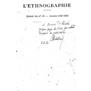 L'Ethnographie Extrait du n° 45 (1947-1950)