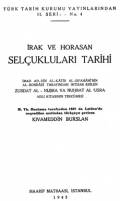 İrak ve Horasan Selçukluları Tarihi