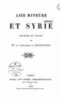 Asie Mineure et Syrie