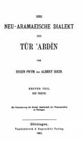Der neu-Aramaeische dialekt des Tûr 'Abdîan