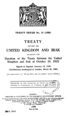 Treaty between the UK and Irak