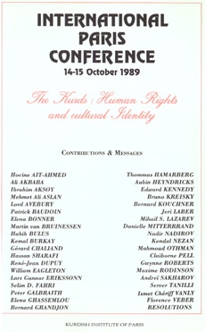 International Paris Conference, 1989