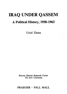 Iraq Under Qassem