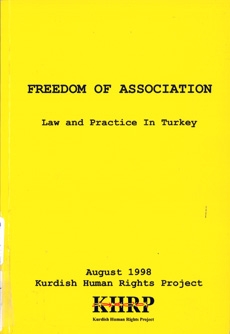 Freedom of Association Law and Practice in Turkey