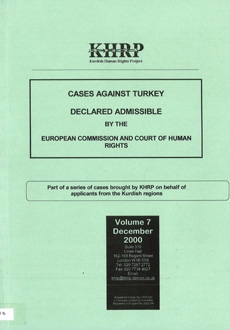 Cases against Turkey Declared Admissible