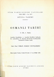 Osmanlı Tarihi - I