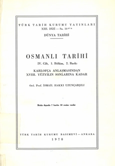 Osmanlı Tarihi - IV