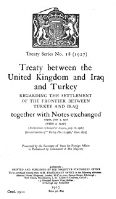 Treaty between the UK and Iraq and Turkey