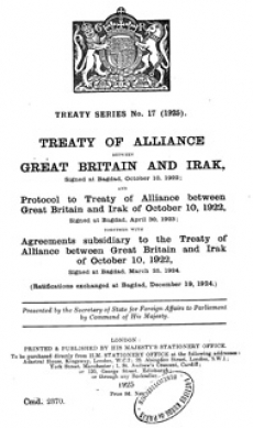 Treaty of alliance between Great Britain and Irak