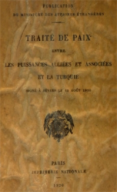 Traité de Paix à Sèvres