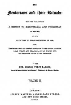 The Nestorians and their Rituals II