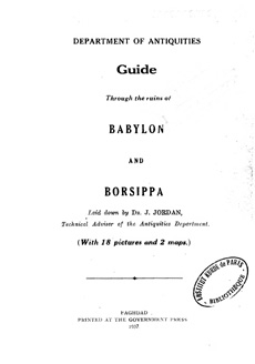 A Guide Through the Ruins of Babylon and Borsippa
