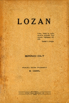 Lozan, Birinci Cilt