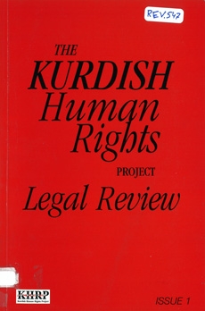 The Kurdish Human Rights Project, Issue 1