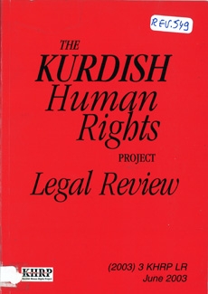 The Kurdish Human Rights Project, Legal Review - 3