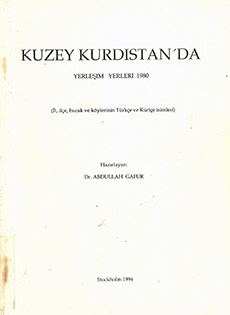 Kuzey Kurdıstan’da Yerleşim Yerleri 1980