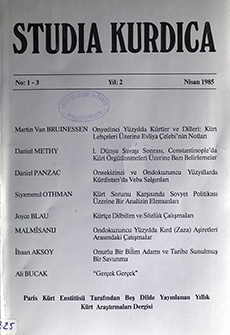 Studia Kurdica - n°1-3