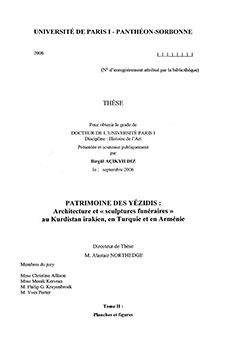 Patrimoine des Yézidis : Architecture et « sculptures funéraires » - II
