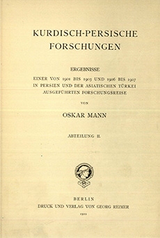 Kurdisch-Persische Forschungen: Die Mundarten der Lur-Stämme im Südwest-Lichen Persien
