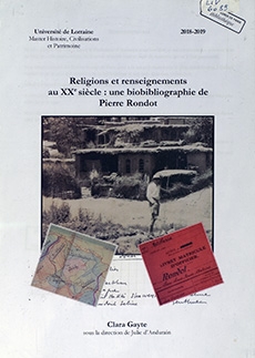 Religions et renseignements au XXe siècle : une biobibliographie de Pierre Rondot