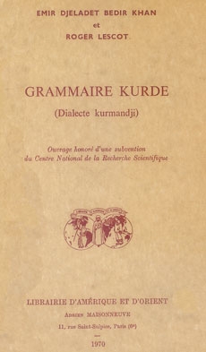 Grammaire kurde (Dialecte kurmandji)